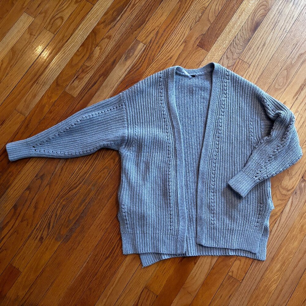 Free People Nightingale Sweater - Silver Gleam, Size XS